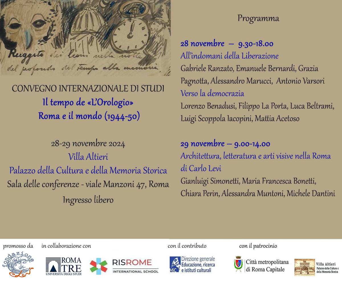 Convegno Internazionale di Studi Il tempo de «L’Orologio» – Roma e il mondo